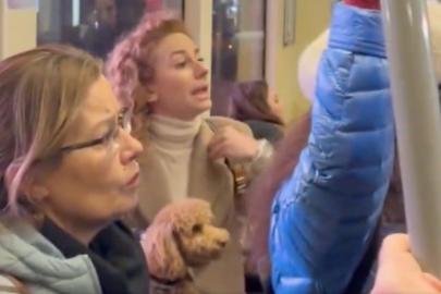 Eskişehir’de köpeğiyle tramvaya binen kadın araçtan indirildi