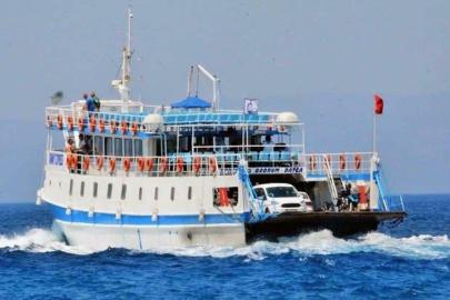 Bodrum'da feribot seferlerine fırtına engeli