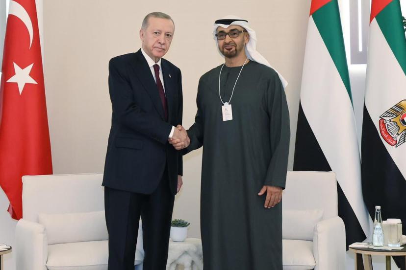 Cumhurbaşkanı Erdoğan BAE Devlet Başkanı Al Nahyan ile görüştü