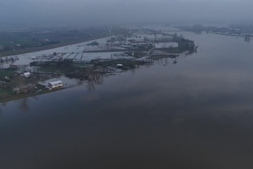 Edirne'de Meriç Nehri'nin debisi düşüşe geçti: Taşkın riski yok