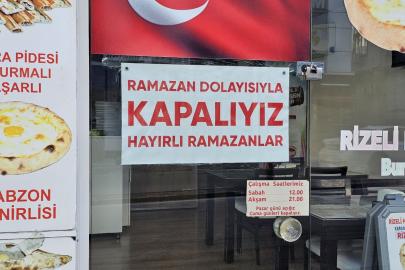 Esnaftan örnek davranış: Ramazan nedeniyle kapalıyız