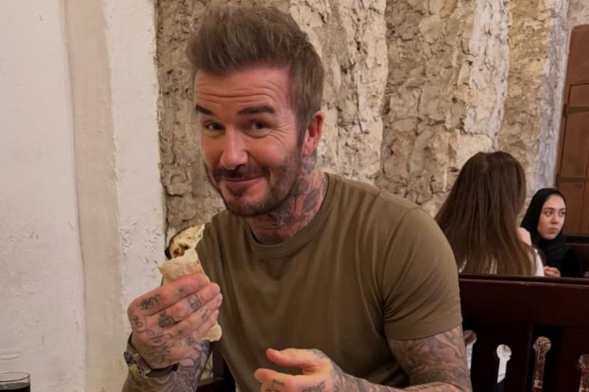 Fırının başına geçmeyi ihmal etmedi: David Beckham'ın kebap keyfi