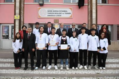 Gastronomi yarışmasında ikinci oldular