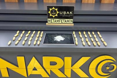 Uşak’ta midesinde uyuşturucu taşıyan 2 kişi tutuklandı