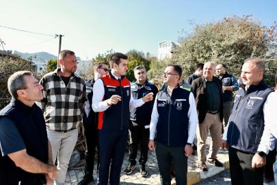 Bodrum'da altyapı yatırımları yerinde incelendi