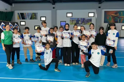 Bursa'da Kış Okullarında sertifika heyecanı