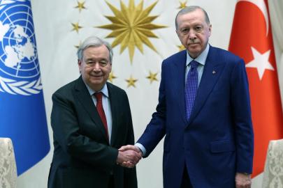 Cumhurbaşkanı Erdoğan BM Genel Sekreteri Guterres'i kabul etti