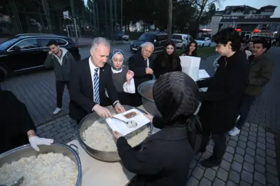 İnegöl Belediyesi'nden fakülte bahçesinde iftar bereketi