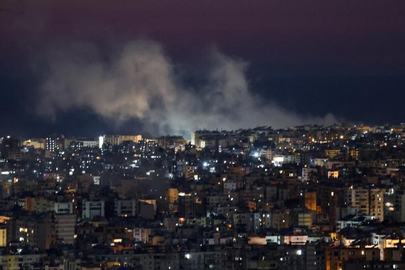 Katil İsrail ordusu Lübnanın başkenti Beyrutun Dahiye bölgesini bombaladı