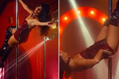 Üç ay özel ders aldı: İşte Tuba Büyüküstün'ün ilk direk dansı performansı