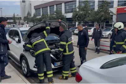 Adıyaman’da hastane otoparkında korkutan anlar
