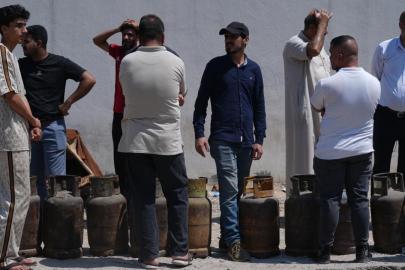 Bağdat'ta tüp gaz kuyruğu