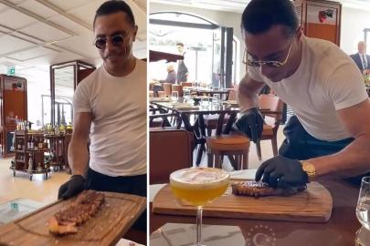 Nusret Kapadokya şubesinde servisi kendisi yaptı