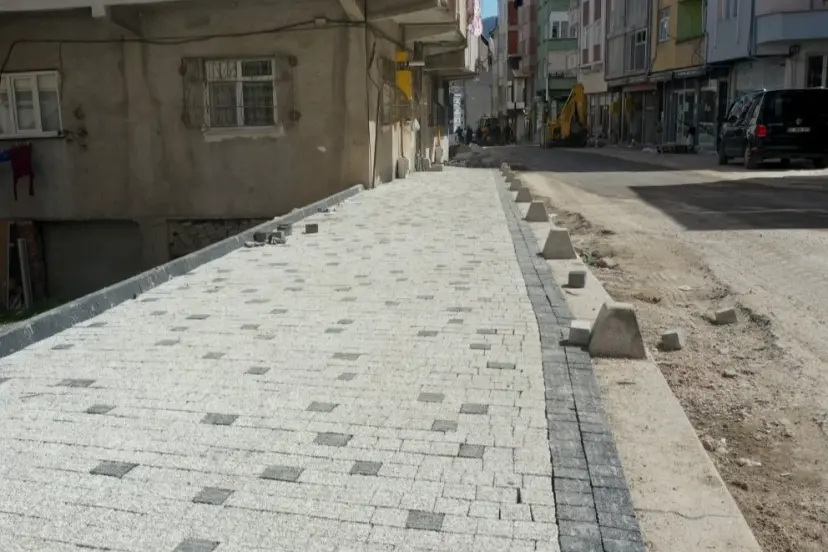 Ordu Kumru’ya modern kaldırım