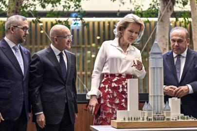 Belçika Kraliçesi Mathilde, TCMB İstanbul Finans Merkezi Yerleşkesi'ni ziyaret etti