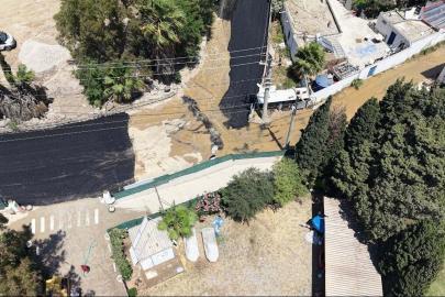 Bodrum’da isale hattı patladı, tonlarca su boşa aktı