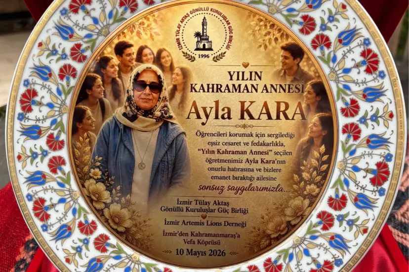 Kahraman öğretmen Ayla Kara’ya 'yılın annesi' ödülü