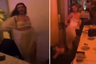 Melisa Döngel doyasıya eğlendi, dans performansı dikkat çekti