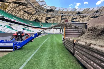 Konya Büyükşehir Stadı'nda renovasyon çalışmaları