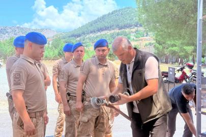 Muğla'da komandolara yangın söndürme eğitimi