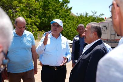 Başkan Er ve Bozkurt, Darende’de yol çalışmalarını inceledi