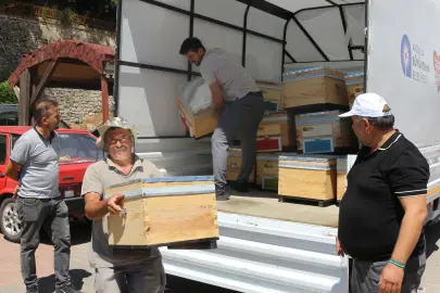 Antalya Büyükşehir’den arıcılara kovan desteği