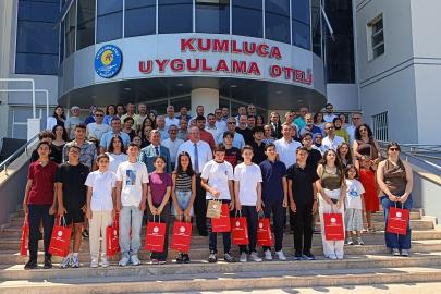 Dereceye giren öğrencilere ödül