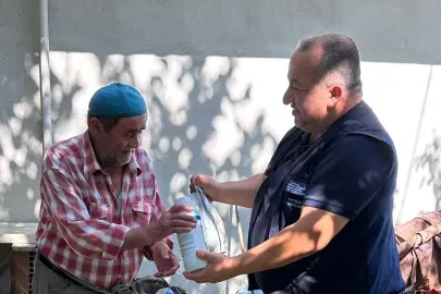 Kocaeli'de dolu mağduru üreticiye destek