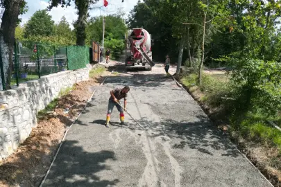 Kocaeli'de kırsal mahalleye modern yol