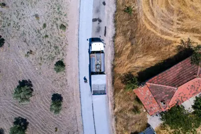 Manisa Soma’da asfalt çalışmaları devam ediyor
