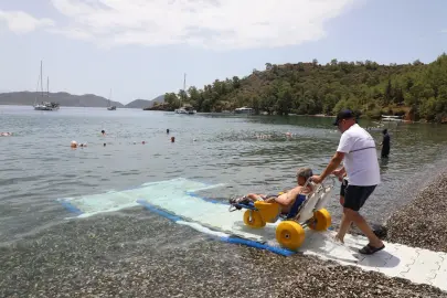 Muğla’da engelsiz deniz keyfi