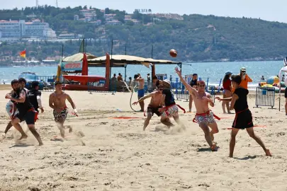 Pamucak Sahili’nde spor şöleni