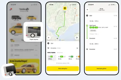 Yandex Go'ya toplu taşıma planlama özelliği