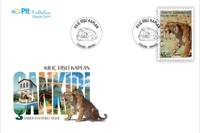 PTT'den "Kılıç Dişli Kaplan" temalı anma pulu