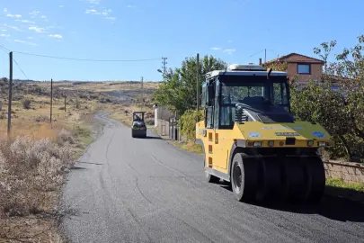 Kayseri Talas kırsalında asfalt atağı