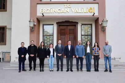 Vali Aydoğdu, İletişim Başkanlığı heyetini kabul etti